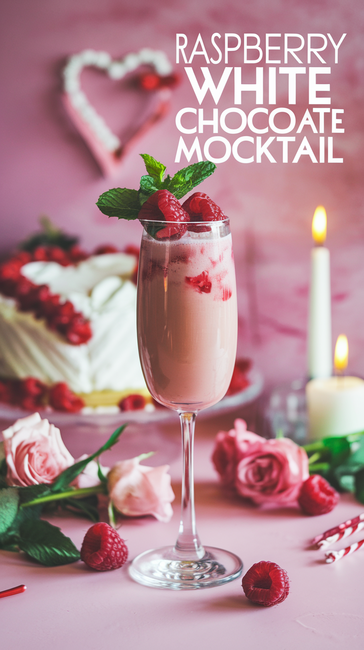 Raspberry White Chocolate Mocktail