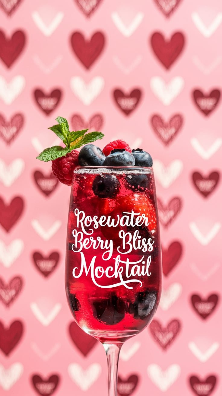 Rosewater Berry Bliss Mocktail