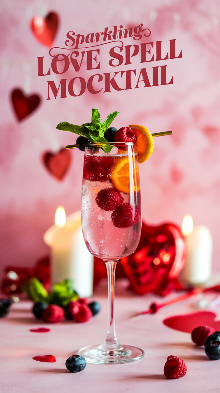 Sparkling Love Spell Mocktail