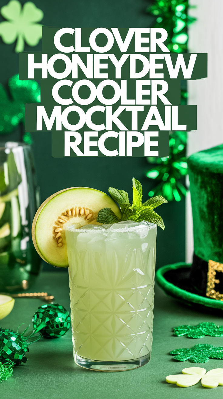 Clover Honeydew Cooler Mocktail Recipe