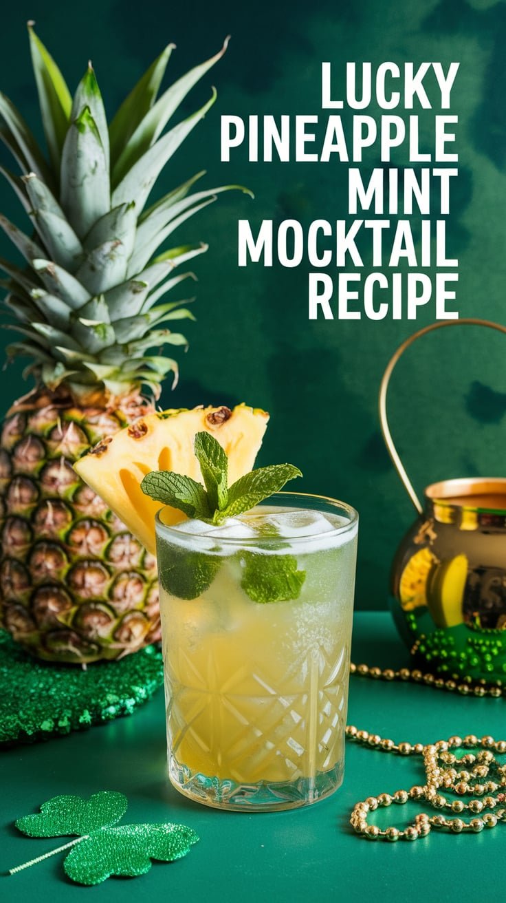 Lucky Pineapple Mint Mocktail Recipe