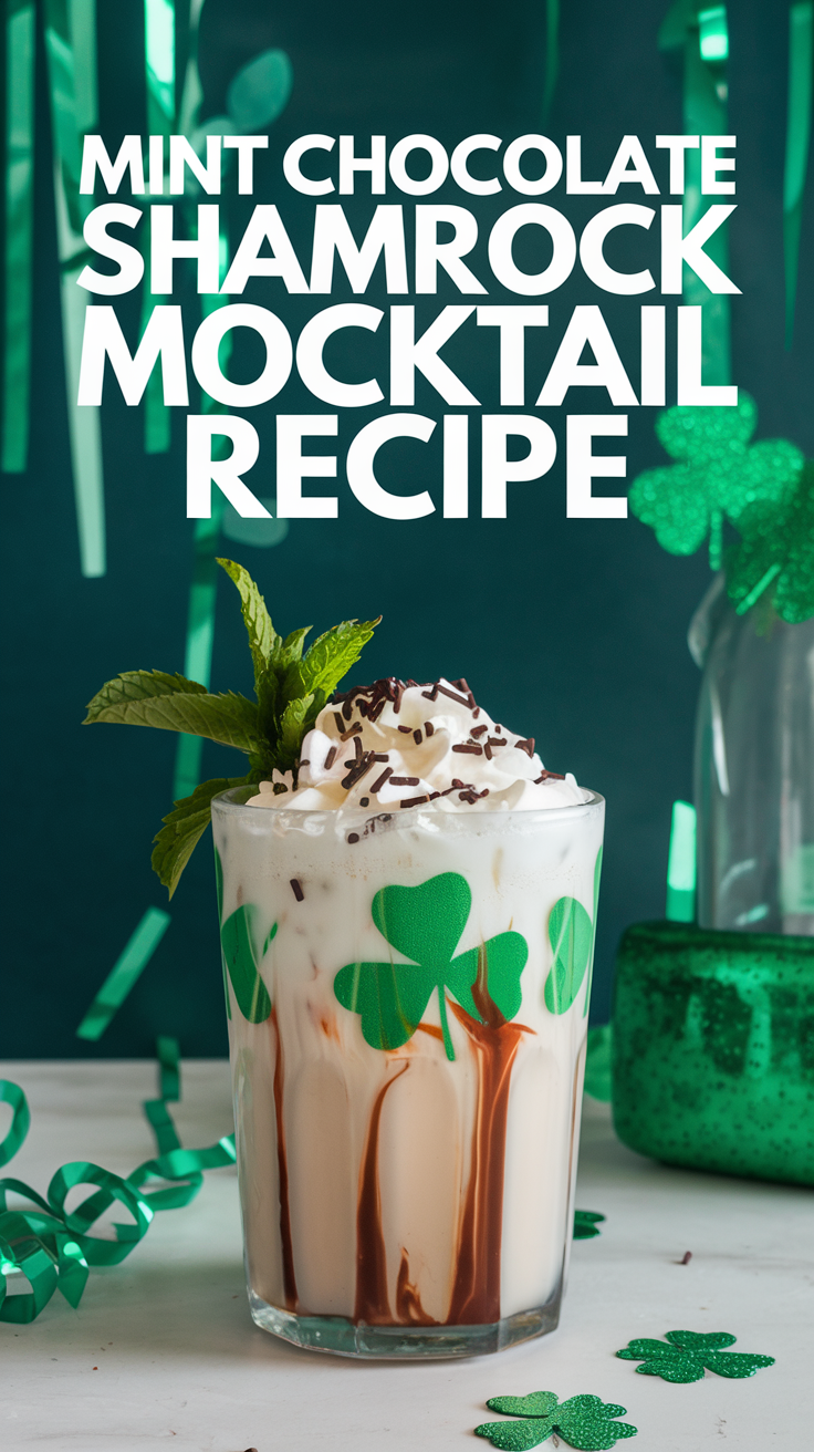 Mint Chocolate Shamrock Mocktail Recipe