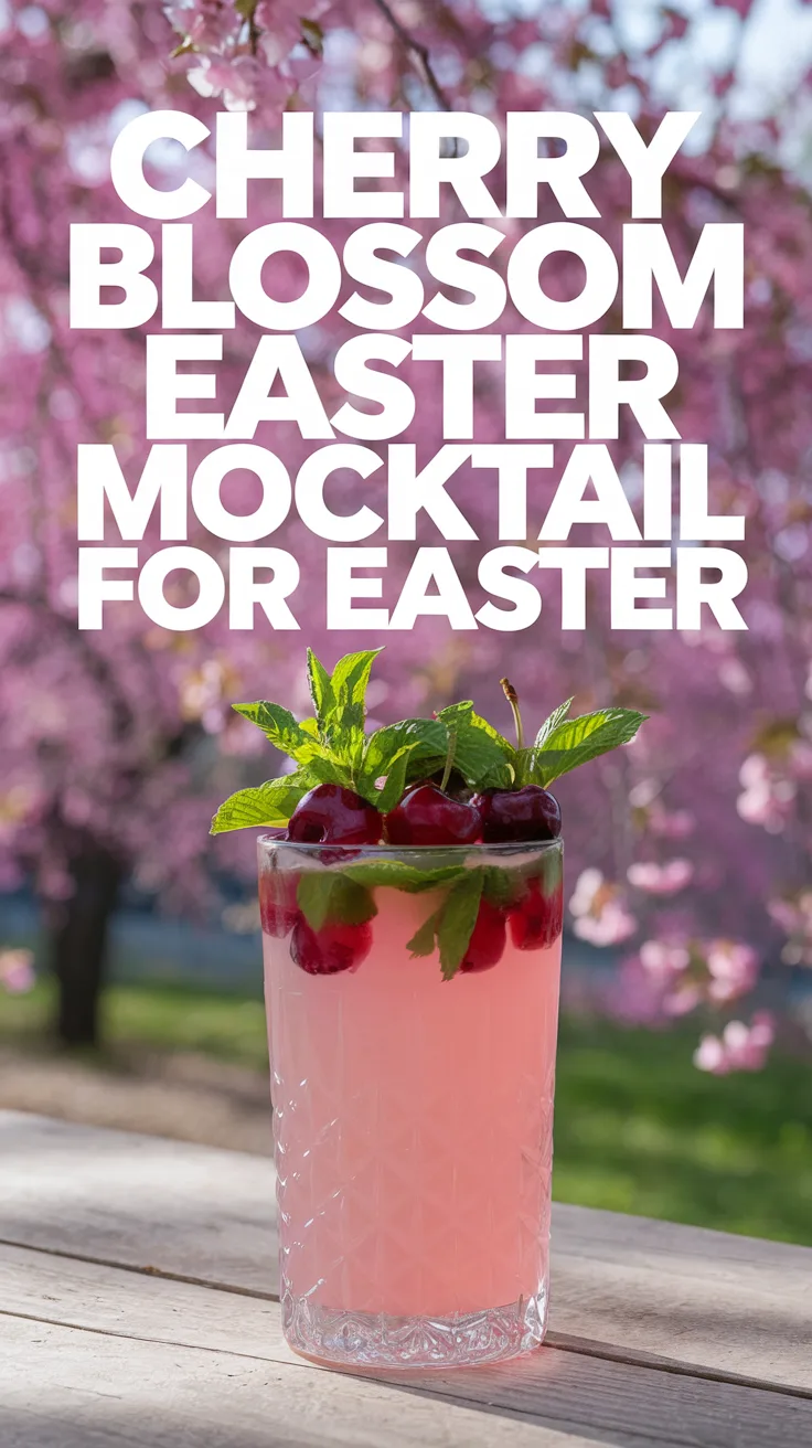 Cherry Blossom Easter Mocktail