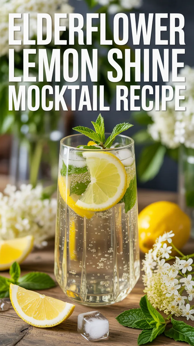 Elderflower Lemon Shine Mocktail
