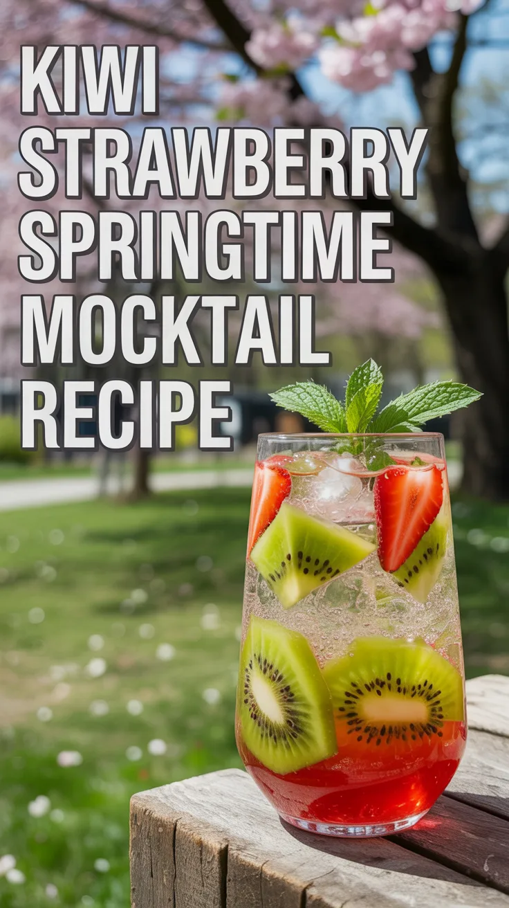 Kiwi Strawberry Springtime Mocktail