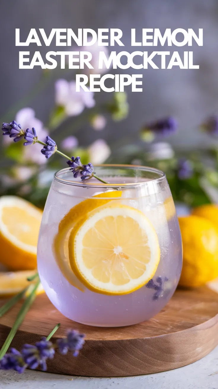 Lavender Lemon Easter Mocktail Recipe