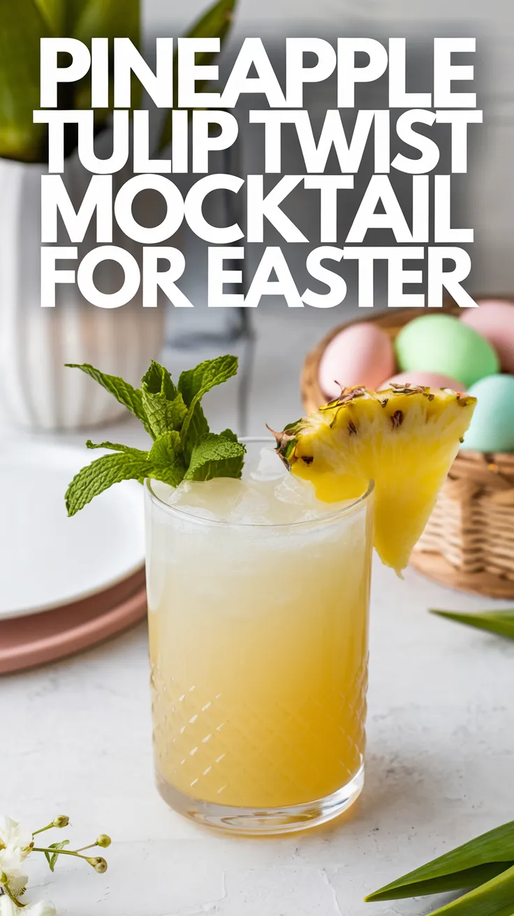 Pineapple Tulip Twist Mocktail