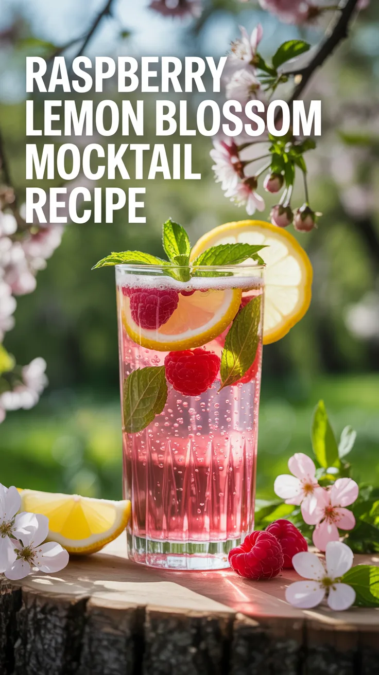Raspberry Lemon Blossom Mocktail