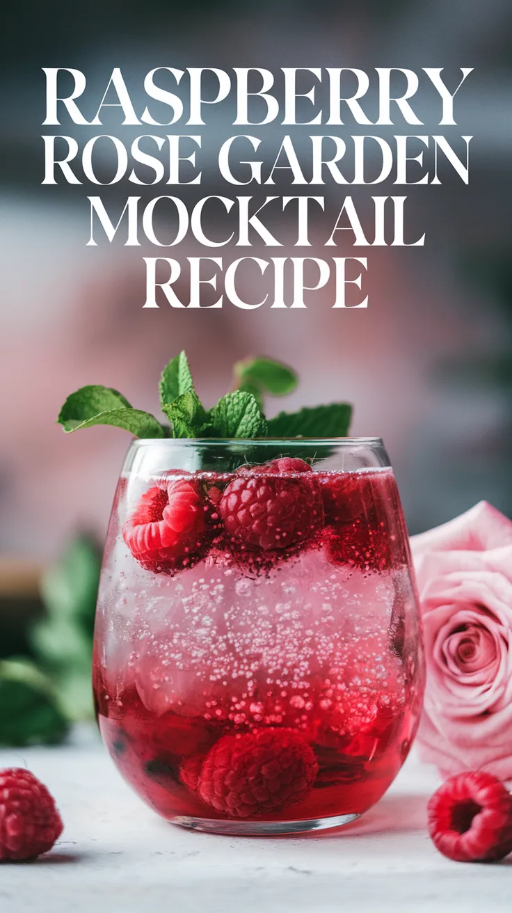 Raspberry Rose Garden Mocktail Recipe