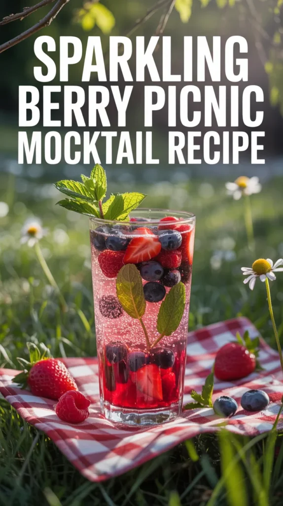 Sparkling Berry Picnic Mocktail