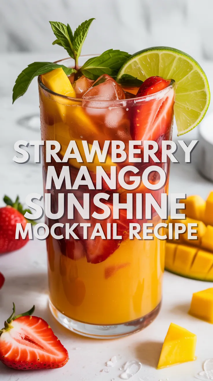 Strawberry Mango Sunshine Mocktail