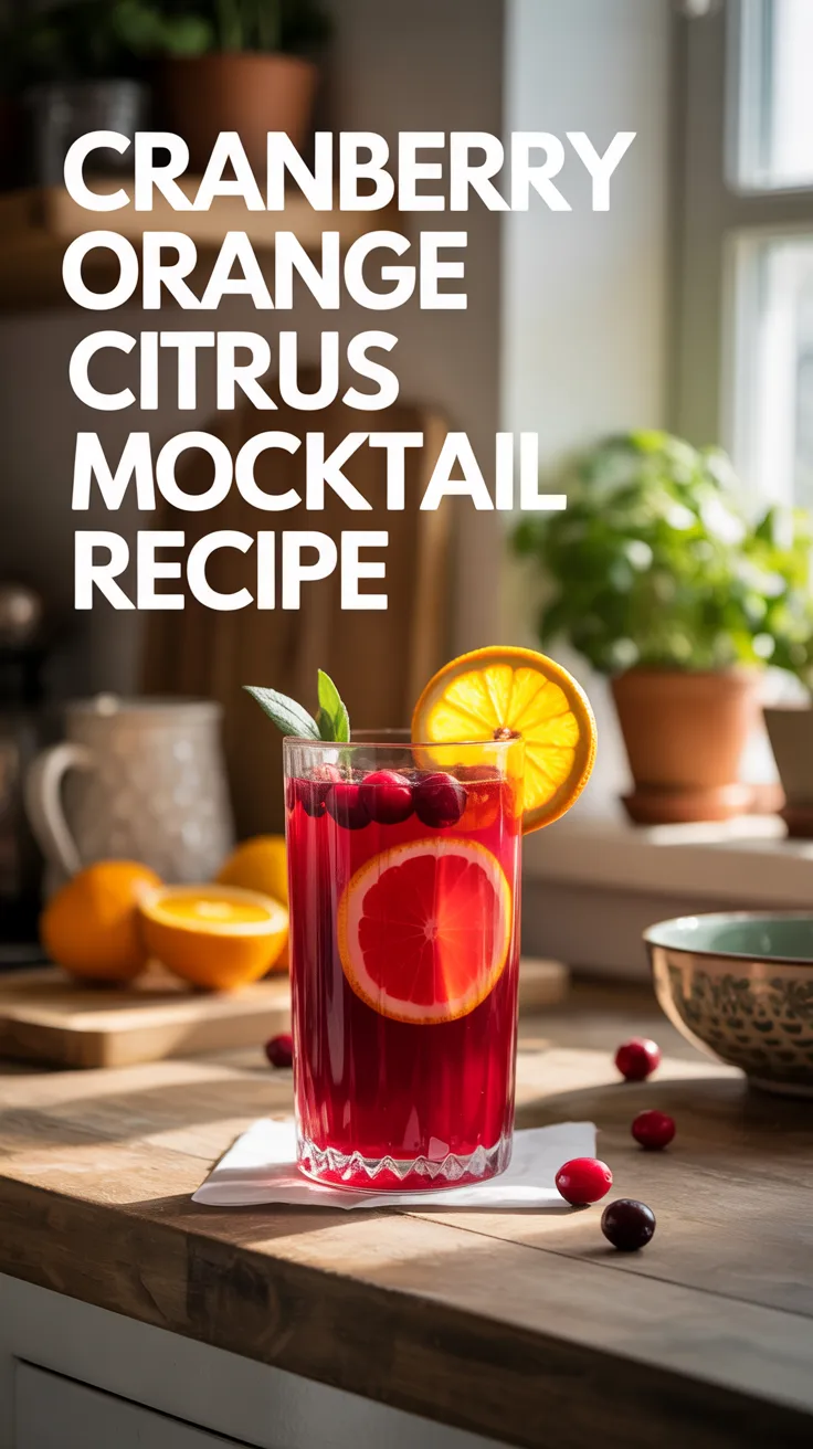 Cranberry Orange Citrus Mocktail