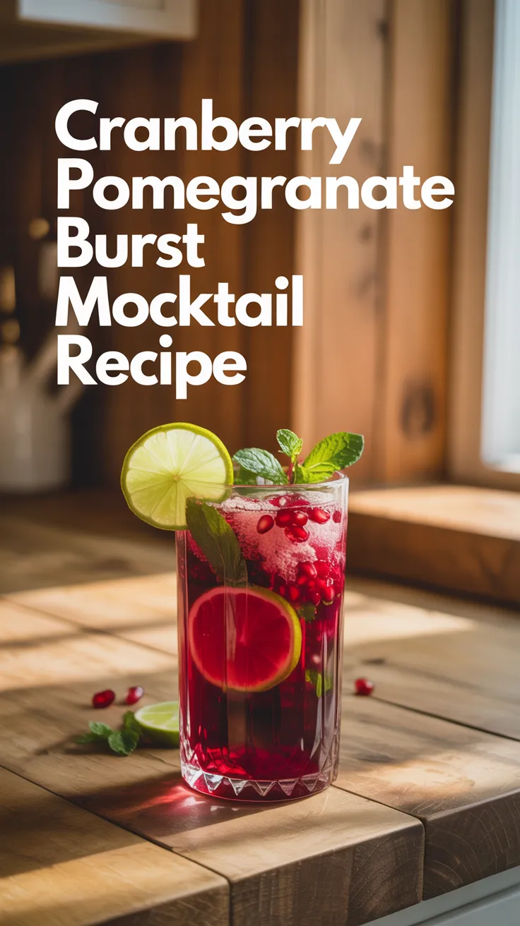 Cranberry Pomegranate Burst Mocktail