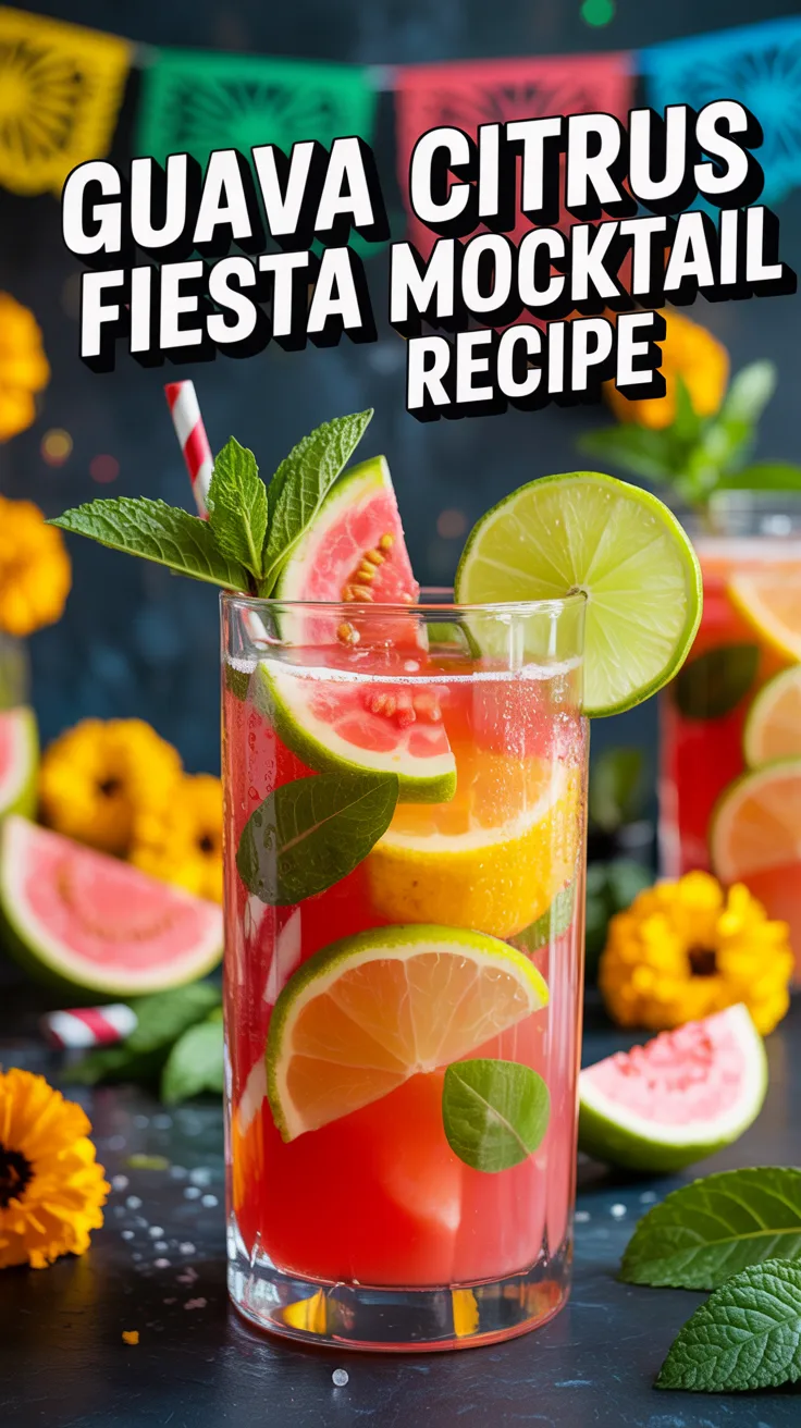 Guava Citrus Fiesta Mocktail