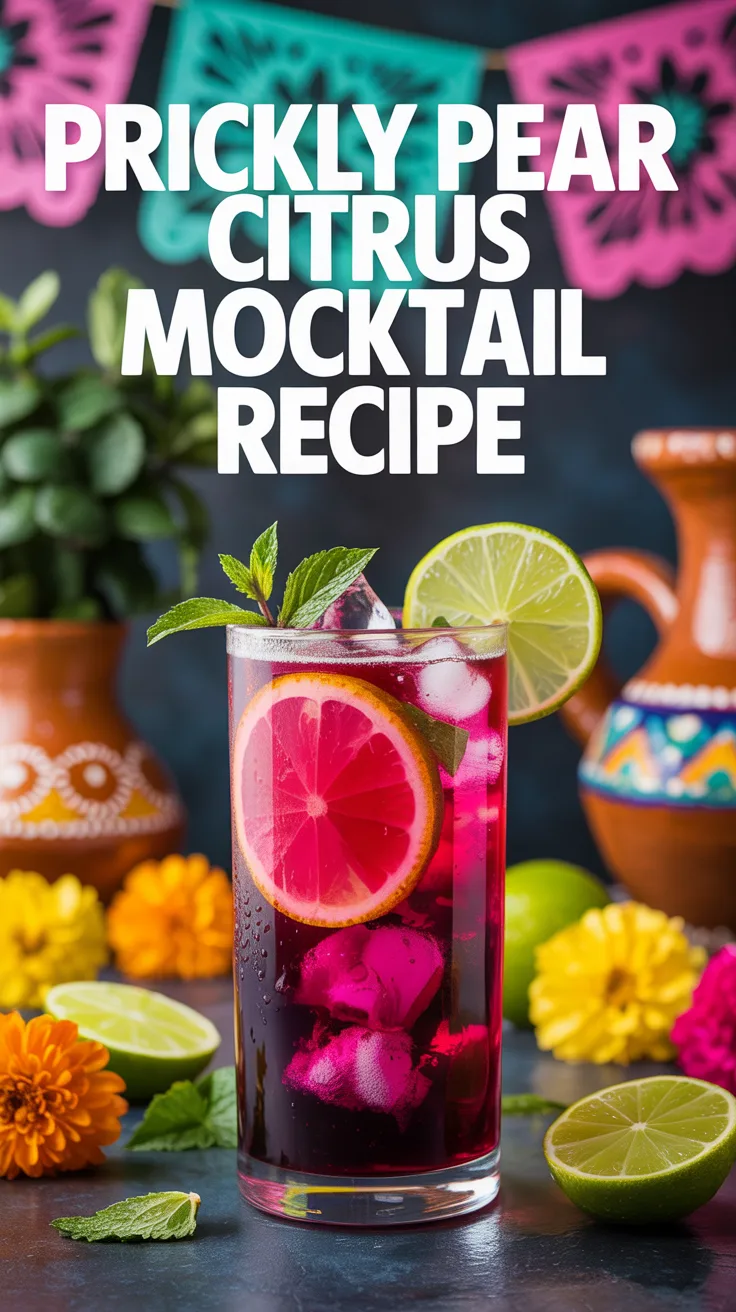 Prickly Pear Citrus Mocktail