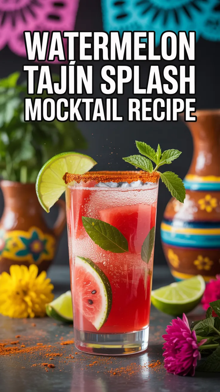 Watermelon Tajín Splash Mocktail