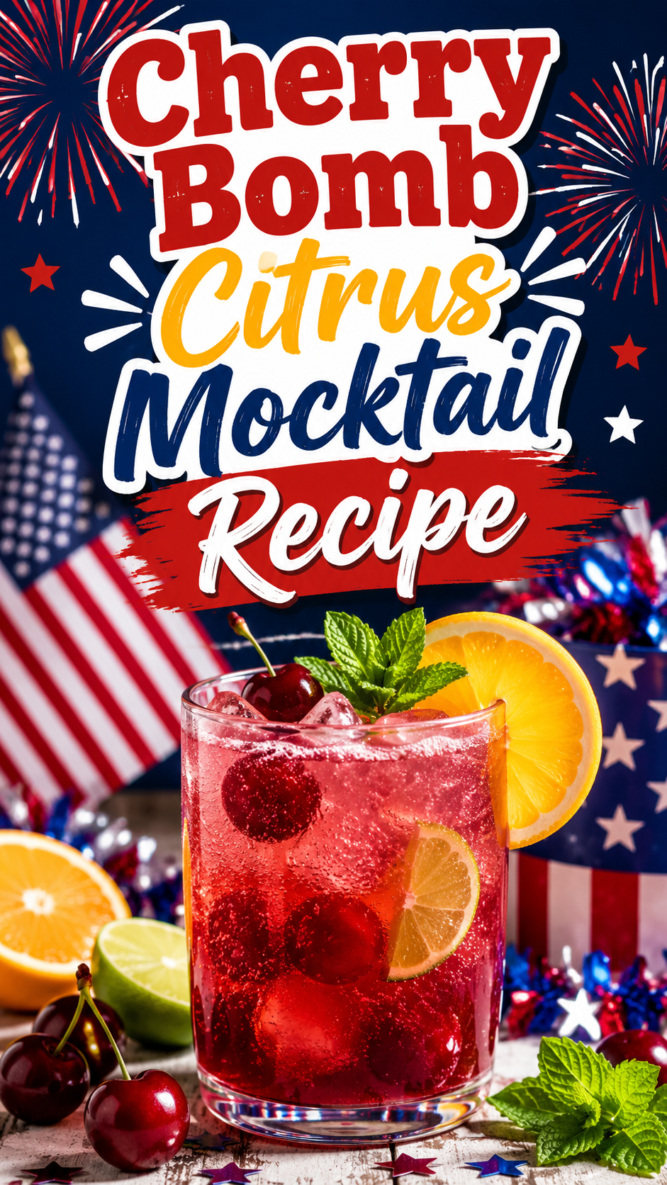 Cherry Bomb Citrus Mocktail