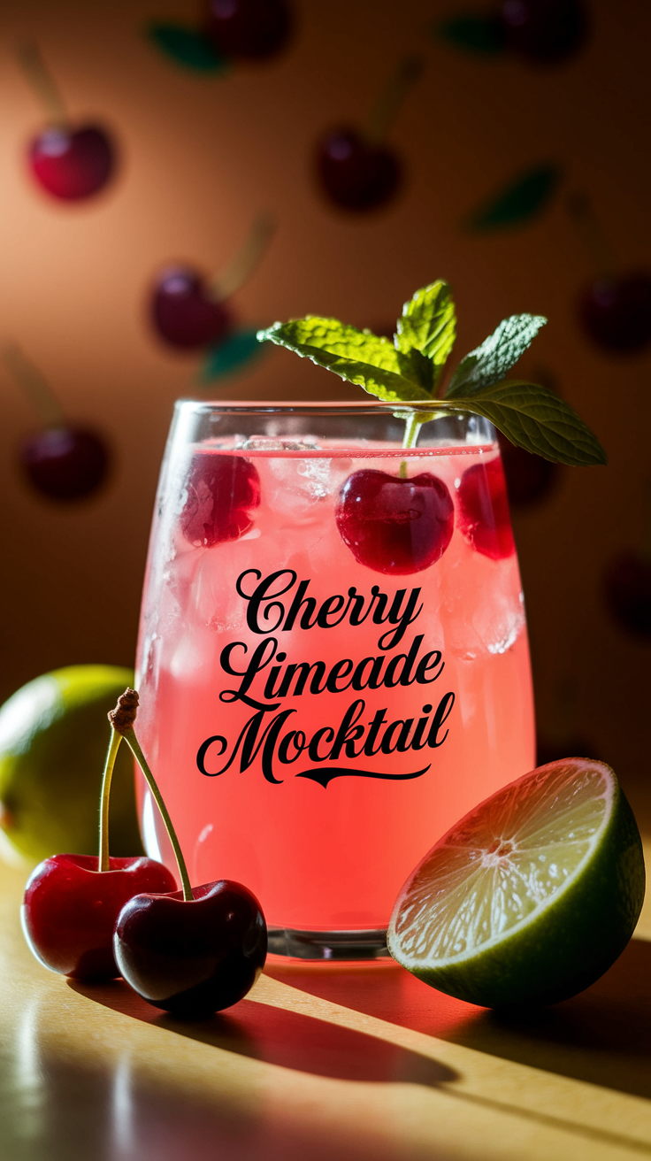 Cherry Limeade Mocktail