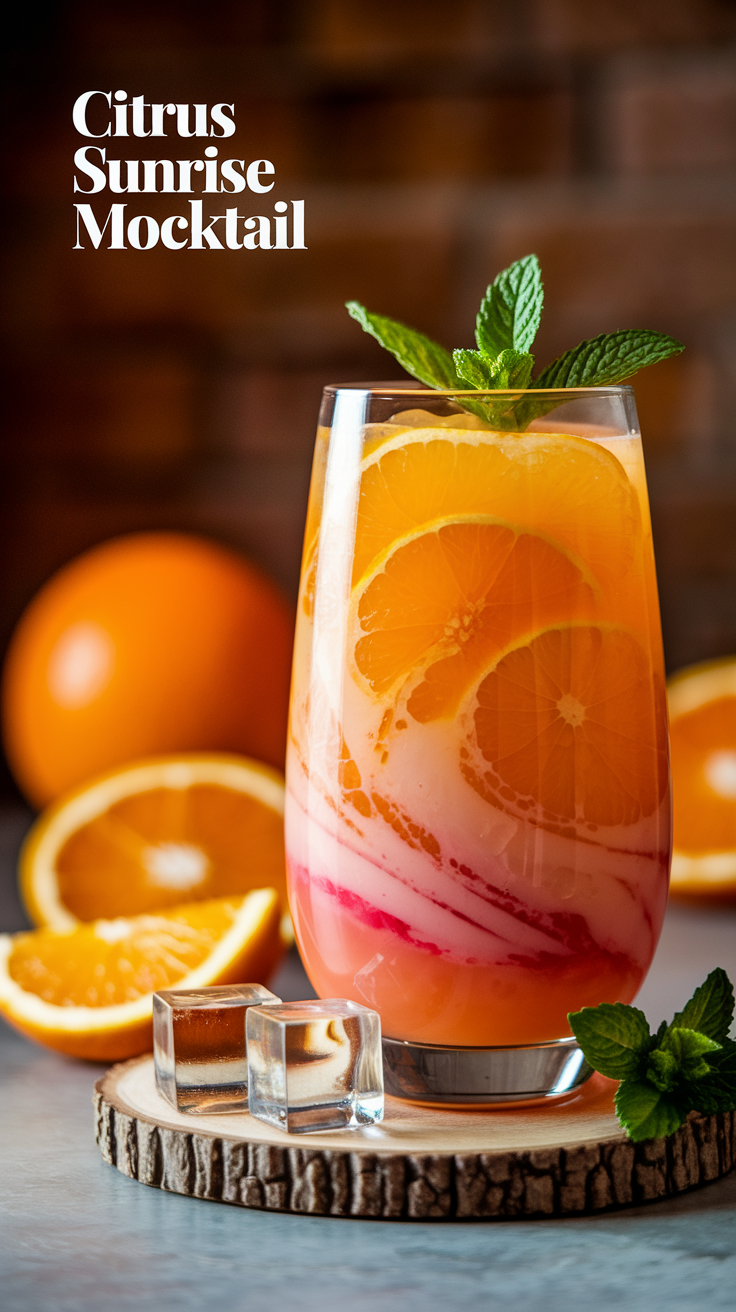 Citrus Sunrise Mocktail 