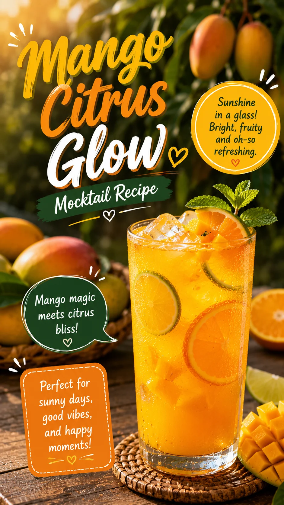 Mango Citrus Glow Mocktail