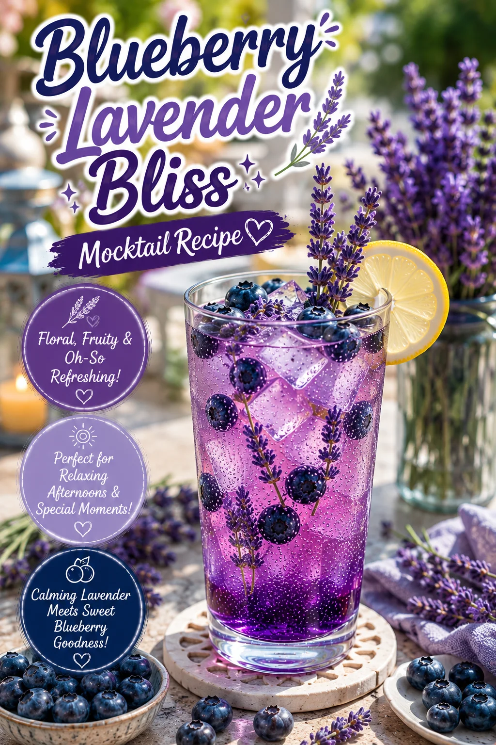 Blueberry Lavender Bliss Mocktail