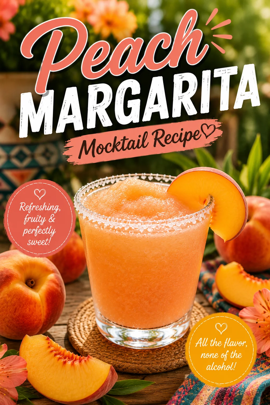 Peach Margarita Mocktail
