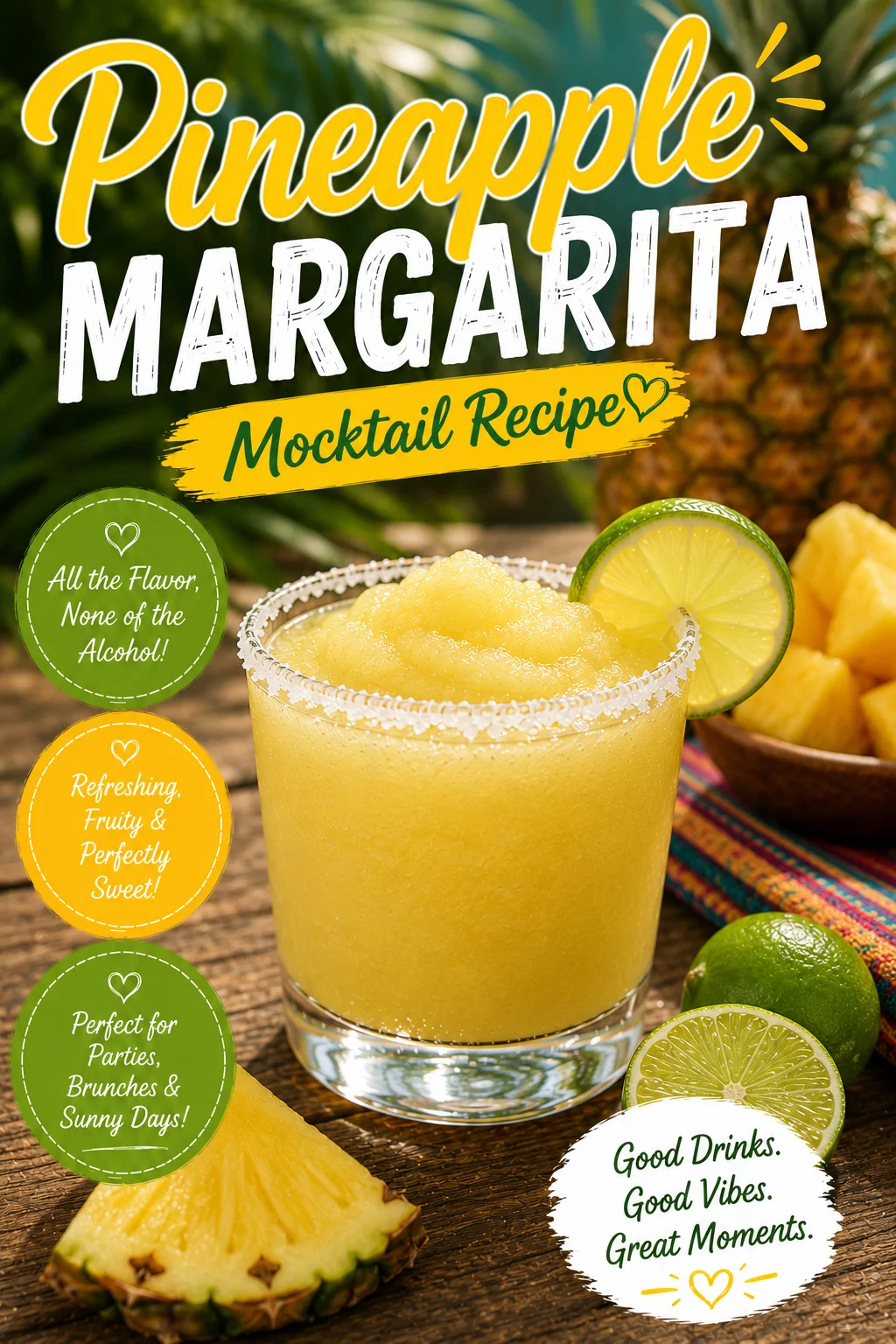 Pineapple Margarita Mocktail