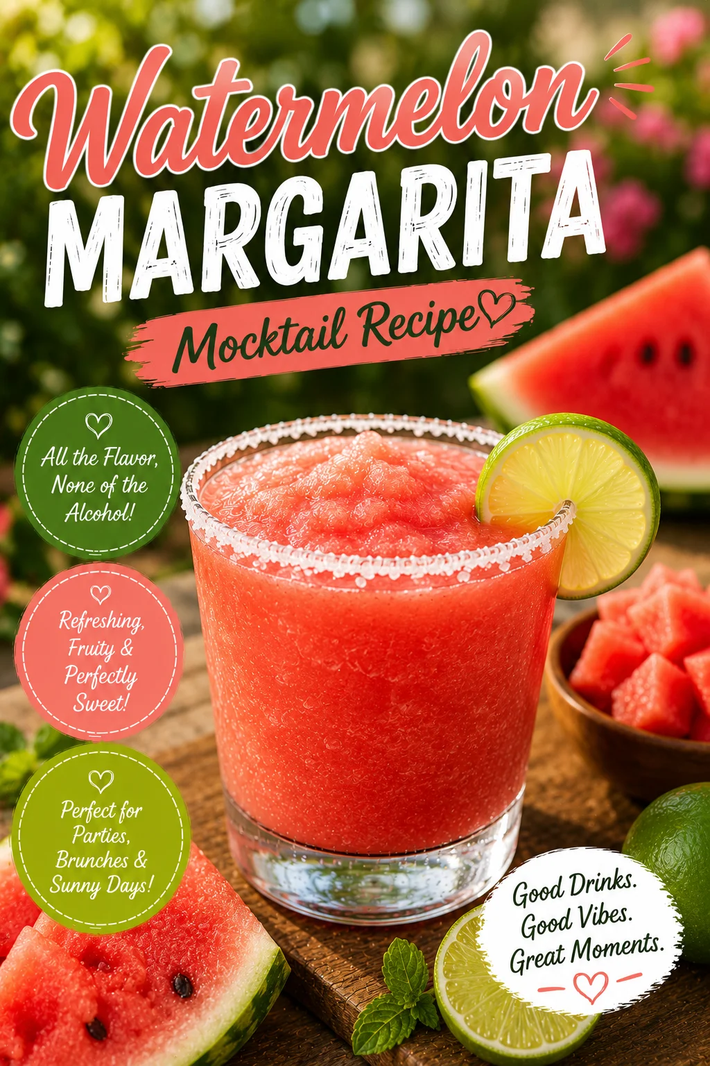 Watermelon Margarita Mocktail